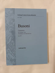 Busoni: Piano Concerto - Study Score (German & English)
