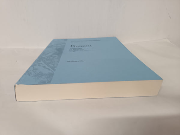 Busoni: Piano Concerto - Study Score (German & English)