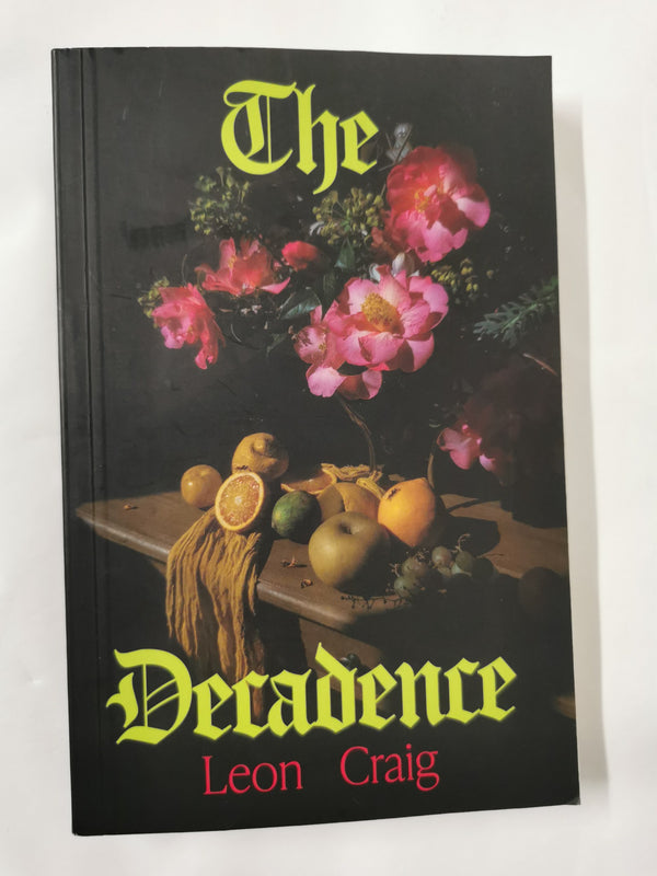 Cover of THE DECADENCE *Uncorrected Proof*