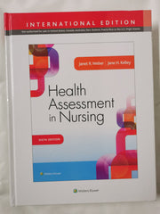 Cover of Health Assessment in Nursing : International Edition by Janet R. Weber RN  MSN  EdD