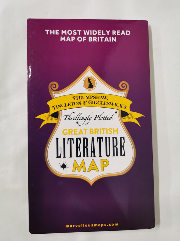 Cover of Great British Literature Map | Literary Map & Guide | Marvellous Maps by Marvellous Maps