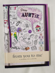 Cover of Dear Auntie, From You To Me: Guided Memory Journal by FROM YOU TO ME