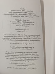 Senseless by Ronald Malfi: Signed First Edition, Sprayed Edges (Abominable Club)