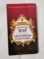 Cover of Great British Place Names Map | Funny Map & Guide | Marvellous Maps | Humour by Tincleton & Giggleswick Strumpshaw