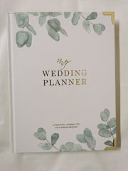 Luxury Eucalyptus Wedding Planner Book with Gilded Edges