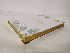 Luxury Eucalyptus Wedding Planner Book with Gilded Edges
