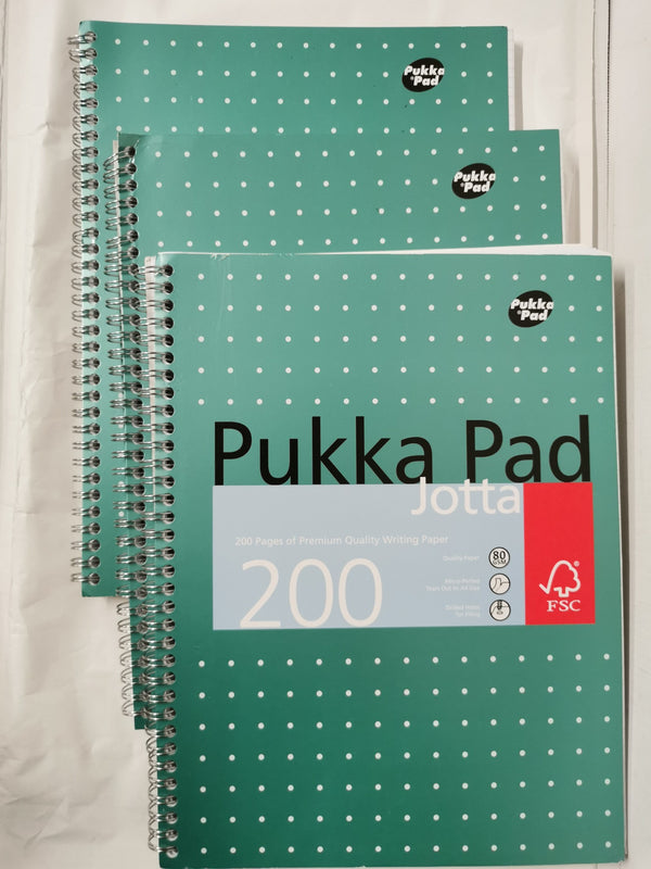 Cover of Pukka Pad, A4 Metallic Jotta Book 3 Pack – 21 x 30cm – Wirebound Notebook