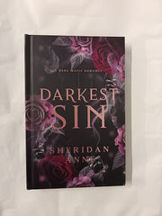 Cover of Darkest Sin, A Dark Mafia Romance by Sheridan Anne - Signed, Limited Edition