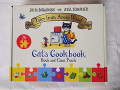 Cat's Cookbook Book and Giant Puzzle Gift Set