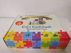 Cat's Cookbook Book and Giant Puzzle Gift Set