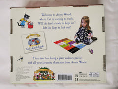 Cat's Cookbook Book and Giant Puzzle Gift Set