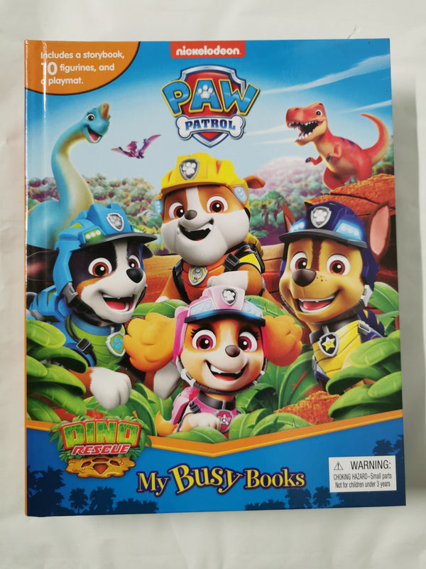 Paw Patrol Dino Rescue My Busy Books - 10 figurines, playmat by Phidal Publishing Inc.