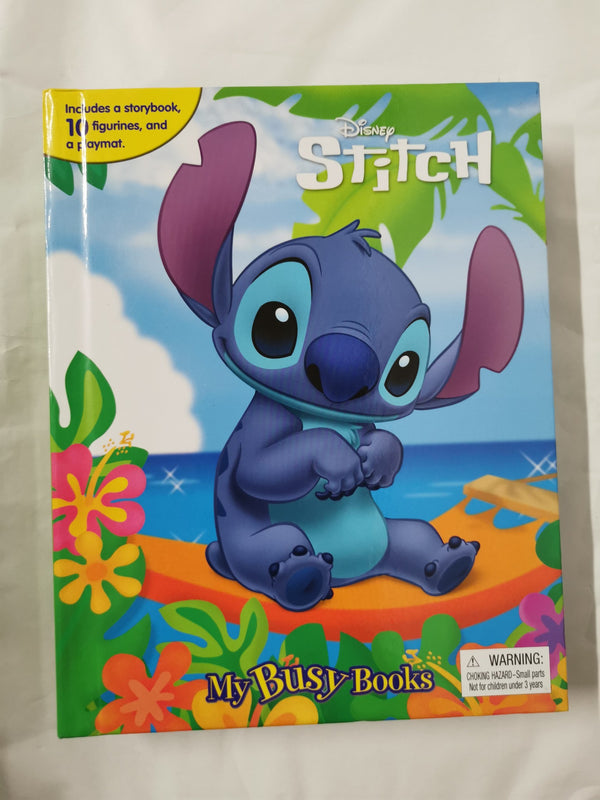 Disney Stitch My Busy Books - Storybook, 10 figurines, playmat by Phidal Publishing Inc.
