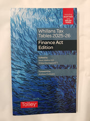 Whillans Tax Tables 2025-26: Finance Act Edition
