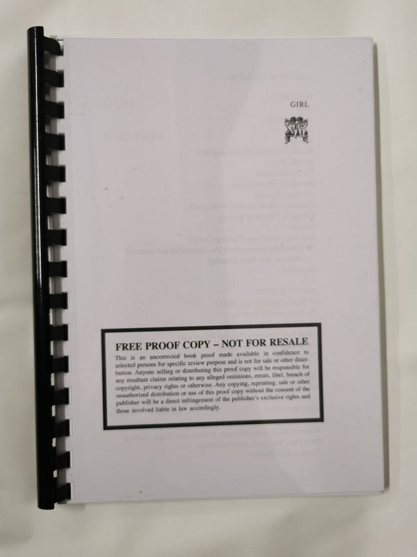 Girl: by Ruth Padel *Proof Copy*