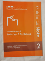 Guidance Note 2: Isolation & Switching (Electrical Regulations)