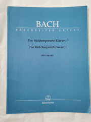 Well-Tempered Clavier I:48 Preludes and Fugues BWV 846-869 for Keyboard (Piano)