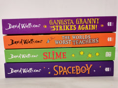 David Walliams Books Bundle x 4: Slime, Gangsta Granny, Spaceboy, Worst Teacher