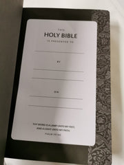 KJV Large Print Reference Bible, Black Leathersoft, Red Letter,
