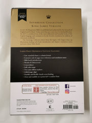 KJV Large Print Reference Bible, Black Leathersoft, Red Letter,