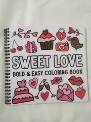 Sweet Love: Bold and Easy Coloring Book