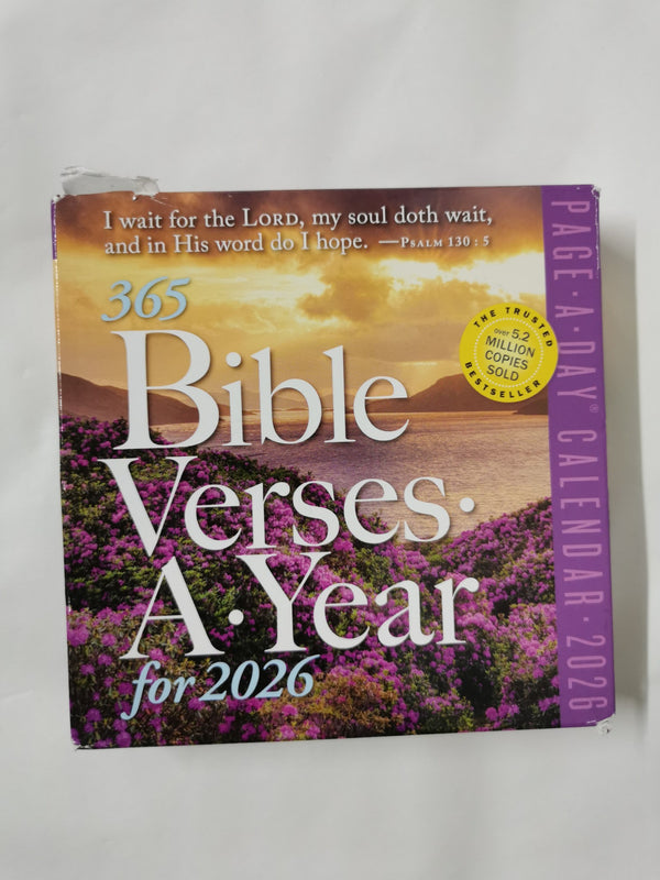 365 Bible Verses-A-Year Page-A-Day® Calendar 2026 *Box Damaged*