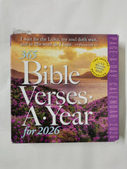 365 Bible Verses-A-Year Page-A-Day® Calendar 2026 *Box Damaged*