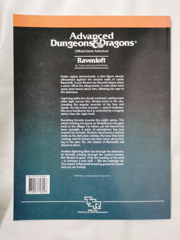 Advanced Dungeons & Dragons I6 Ravenloft by Tracy Hickman (B&W)