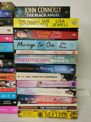 40 Mixed Fiction Paperback Books – Crime, Romance & Contemporary Bundle