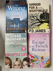 40 Mixed Fiction Paperback Books – Crime, Romance & Contemporary Bundle