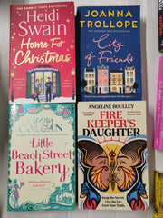 40 Mixed Fiction Paperback Books – Crime, Romance & Contemporary Bundle