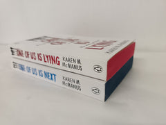 One of us is Lying & One of us is Next: 2 Books Coloured Spredges Editions