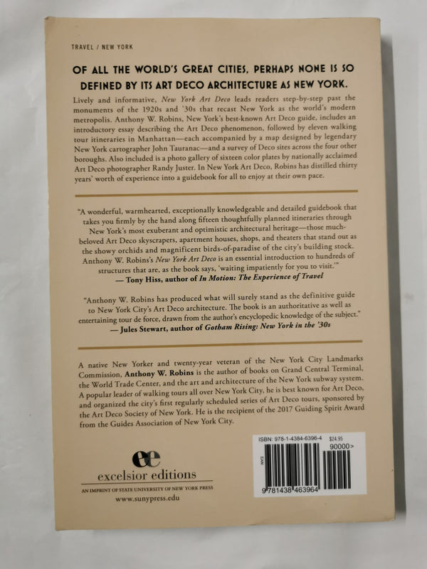 New York Art Deco: A Guide to Gotham's Jazz Age Architecture (Excelsior