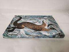 Angela Harding: Fishing Otter (Foiled Journal) (Flame Tree Notebooks)