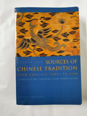 Sources of Chinese Tradition – From Earliest Times to 1600 (Introduction to