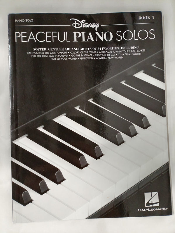 Disney Peaceful Piano Solos Sheet Music Songbook | 34 Relaxing Arrangements for