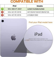 Ipad Mini 6 2021  Case (6Th Generation, 8.3-Inch) - Hard (Rose Gold)