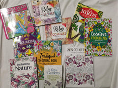 5 x ADULT COLOURING BOOKS: Mindfulness, Relaxation, Mandalas, Creativity RANDOM