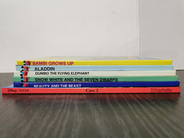 6 Disney Wonderful World of Reading Books for Children Inc. Aladdin, Dumbo, Cars