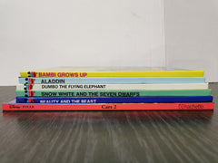 6 Disney Wonderful World of Reading Books for Children Inc. Aladdin, Dumbo, Cars
