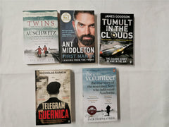 5 Military History, Biography & True Stories Books Inc Volunteer & First Man In