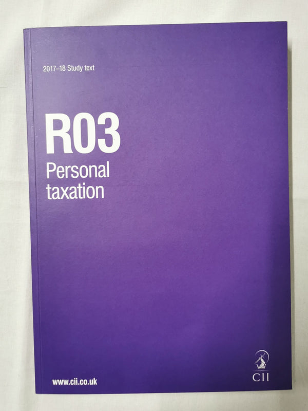 Personal Taxation (R03) | Chartered Institute of insurance