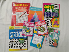 Bumper Bundle of 8 Mixed Puzzle Books *Unused* - Wordsearch, Crossword, Sudoku