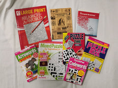 Bumper Bundle of 8 Mixed Puzzle Books *Unused* - Wordsearch, Crossword, Sudoku