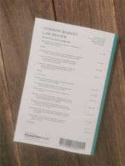 Common Market Law Review Vol 58 No.5 October 2021