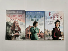 3 Hand Selected Women's Fiction Books - Cathy Sharp, Rosie Harris