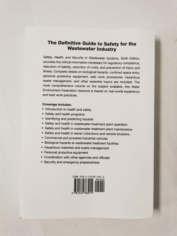 Safety Health and Security in Wastewater Systems, 6th Edition, MOP 1 [Paperback]