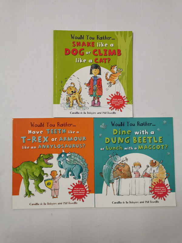 Would You Rather... 3 Children's Picture Books by Camilla de la Bedoyere