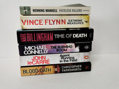 6 Used Fiction Books for Men - Action, Crime, Thriller