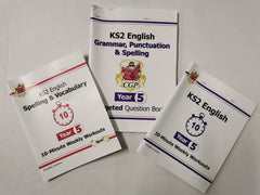 KS2 English Bundle: Grammar, Spelling, Vocab.10-Minute Weekly Workouts - Year 5